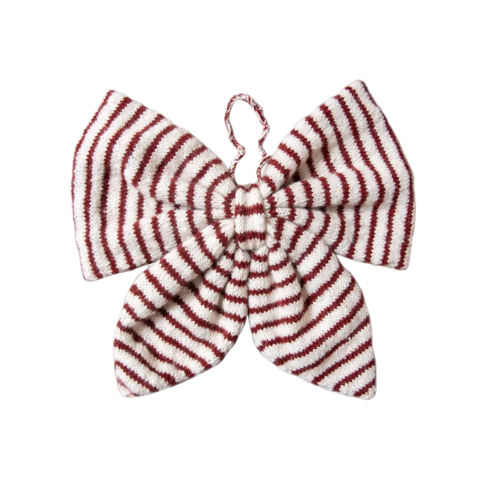 Big Christmas bow - Stripe Red