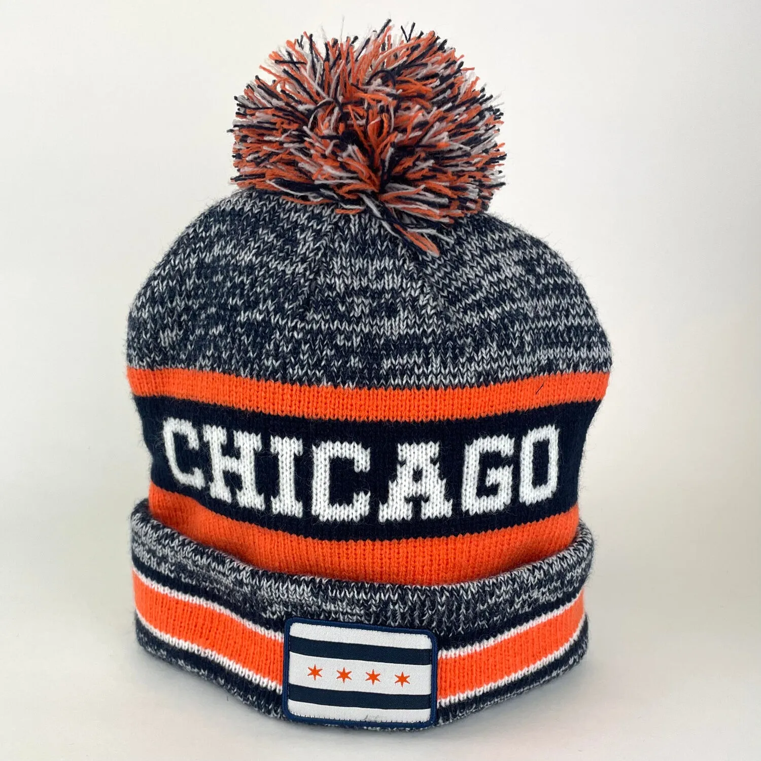 Chicago Pom Pom Beanie