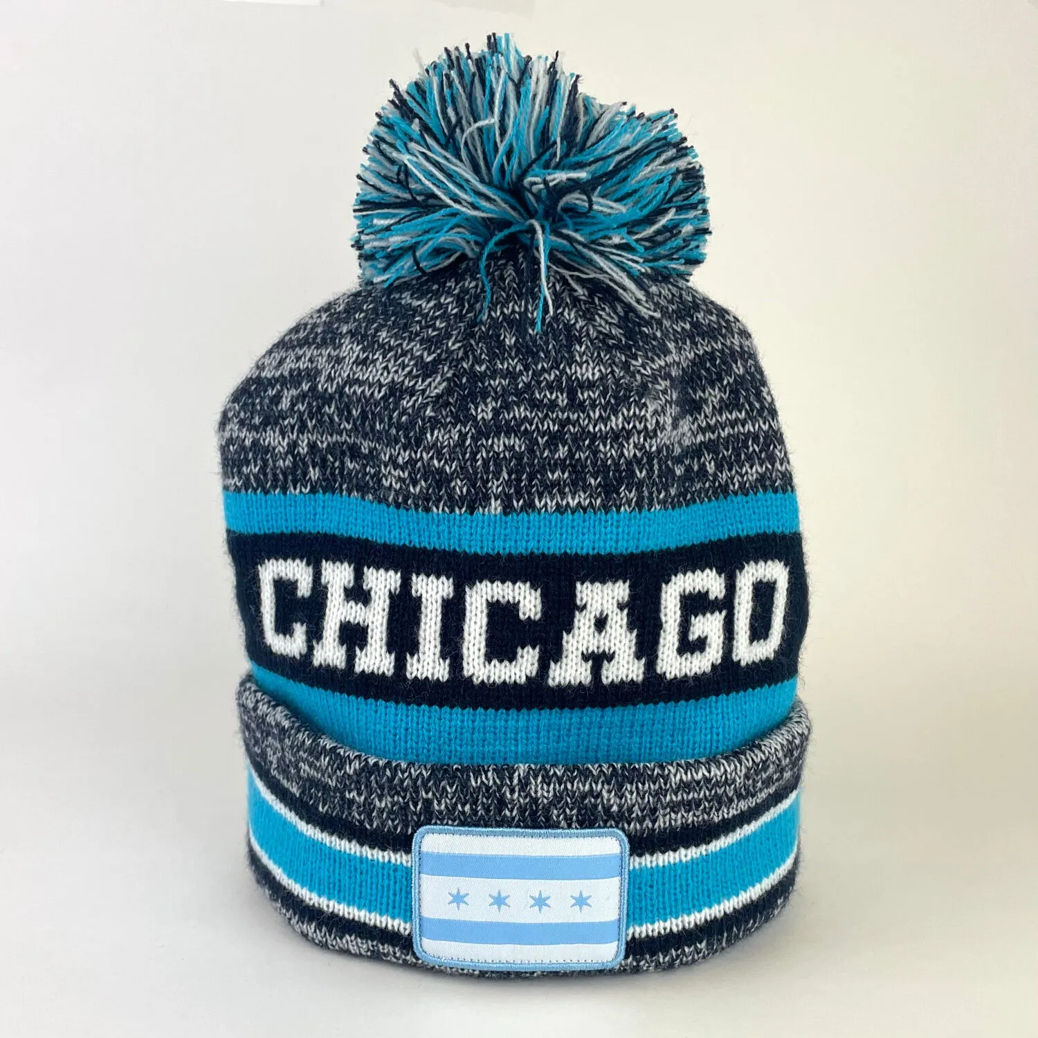 Chicago Pom Pom Beanie