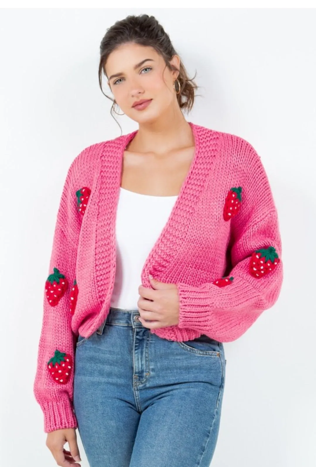 Chuncky Strawberry Cadrigan