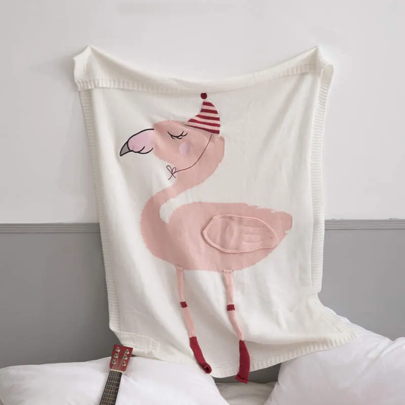 Flamingo throw