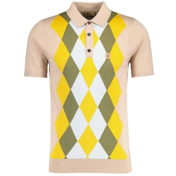 Gabicci Pablo Knit Polo - V52Gm02 - Granola