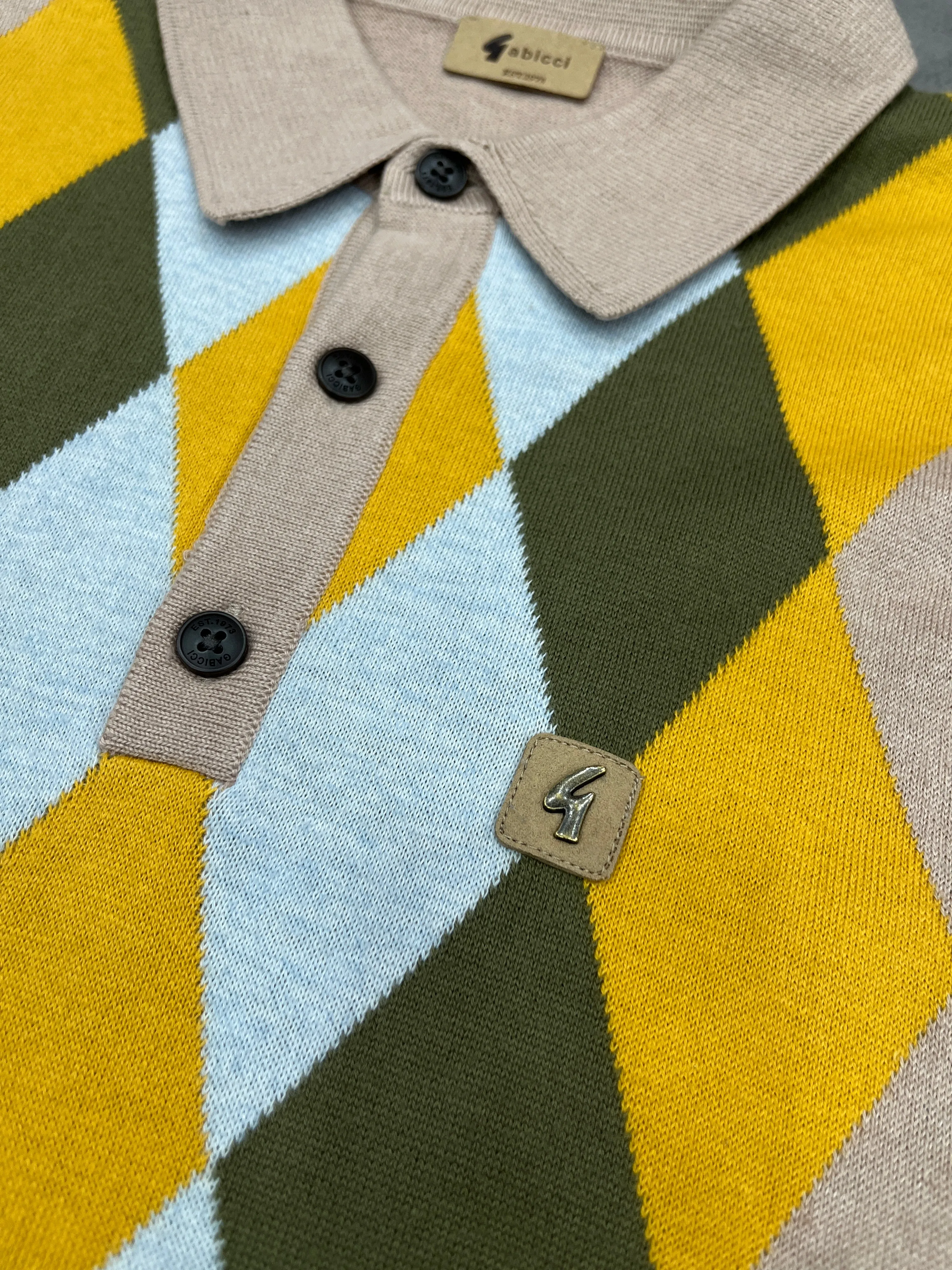 Gabicci Pablo Knit Polo - V52Gm02 - Granola
