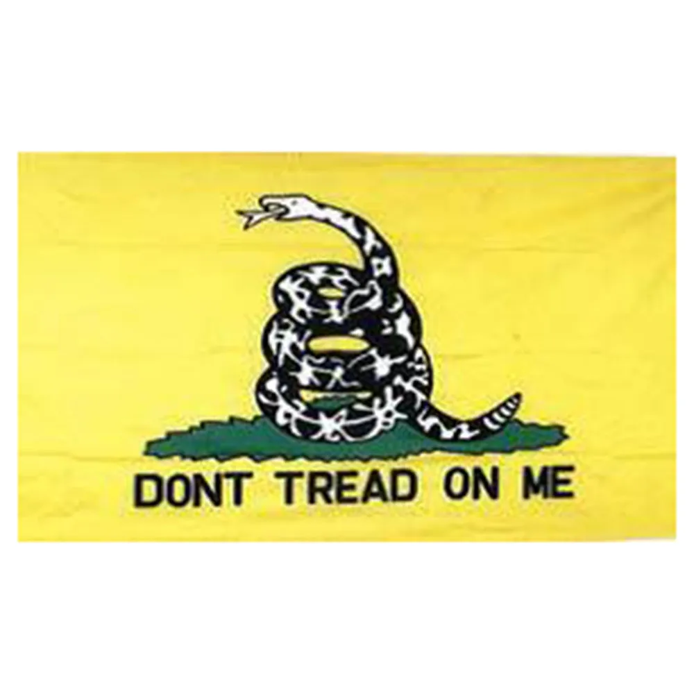 Gadsden 4'x6' Yellow 110D Knitted Polyester Flag
