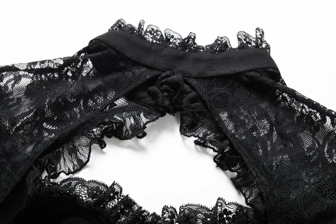 Gothic lace knitted T-shirt TW149
