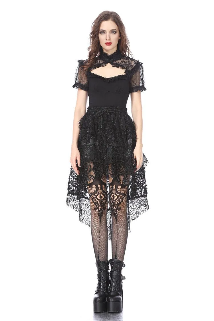 Gothic lace knitted T-shirt TW149