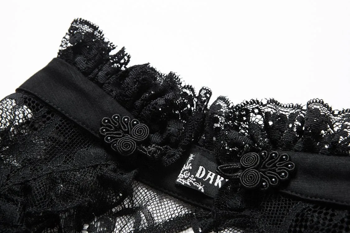 Gothic lace knitted T-shirt TW149