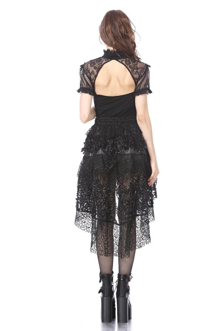 Gothic lace knitted T-shirt TW149