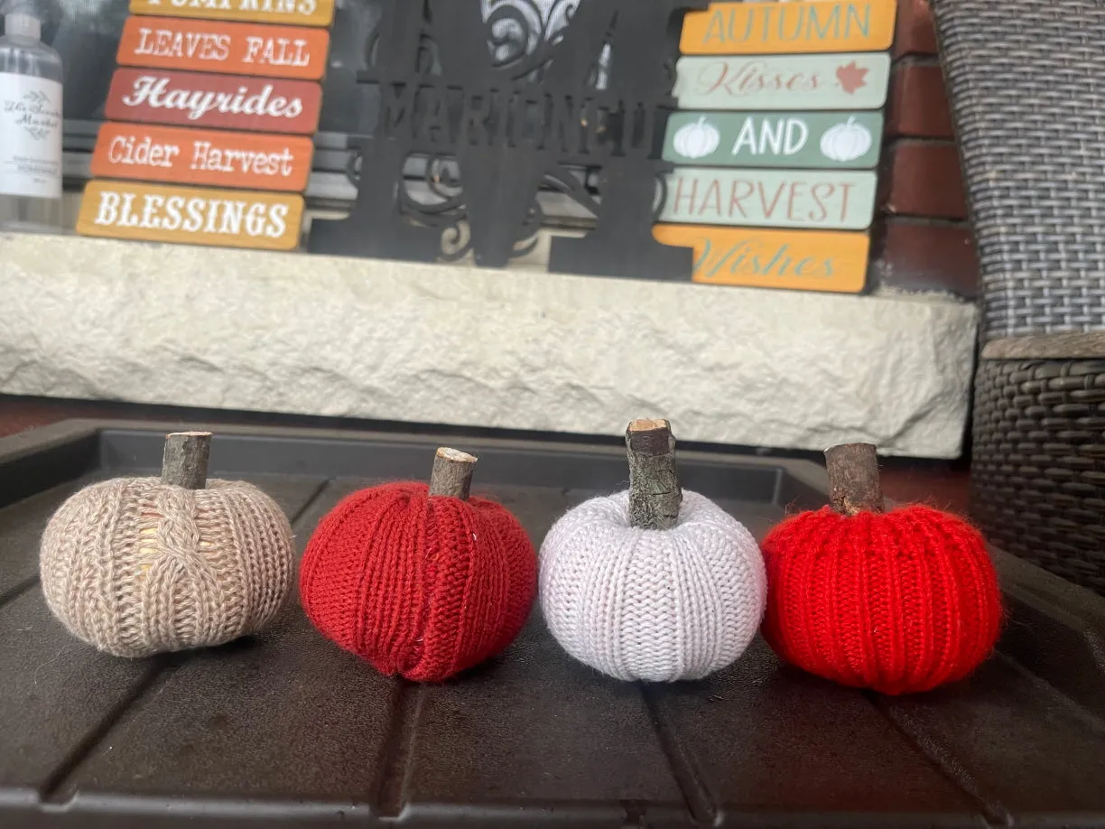 Knitted Pumpkins