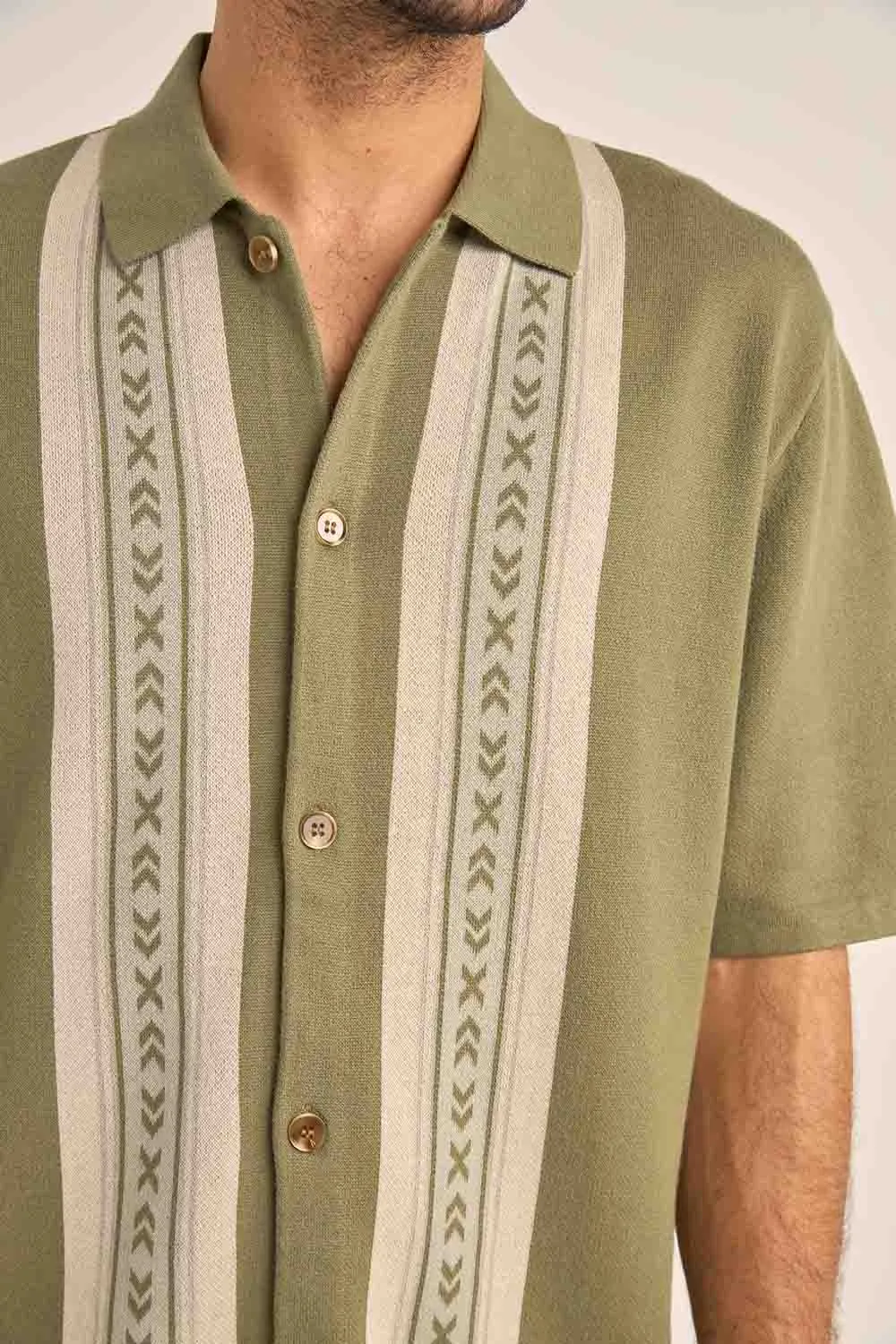 LOMA KNITTED SS SHIRT Sage