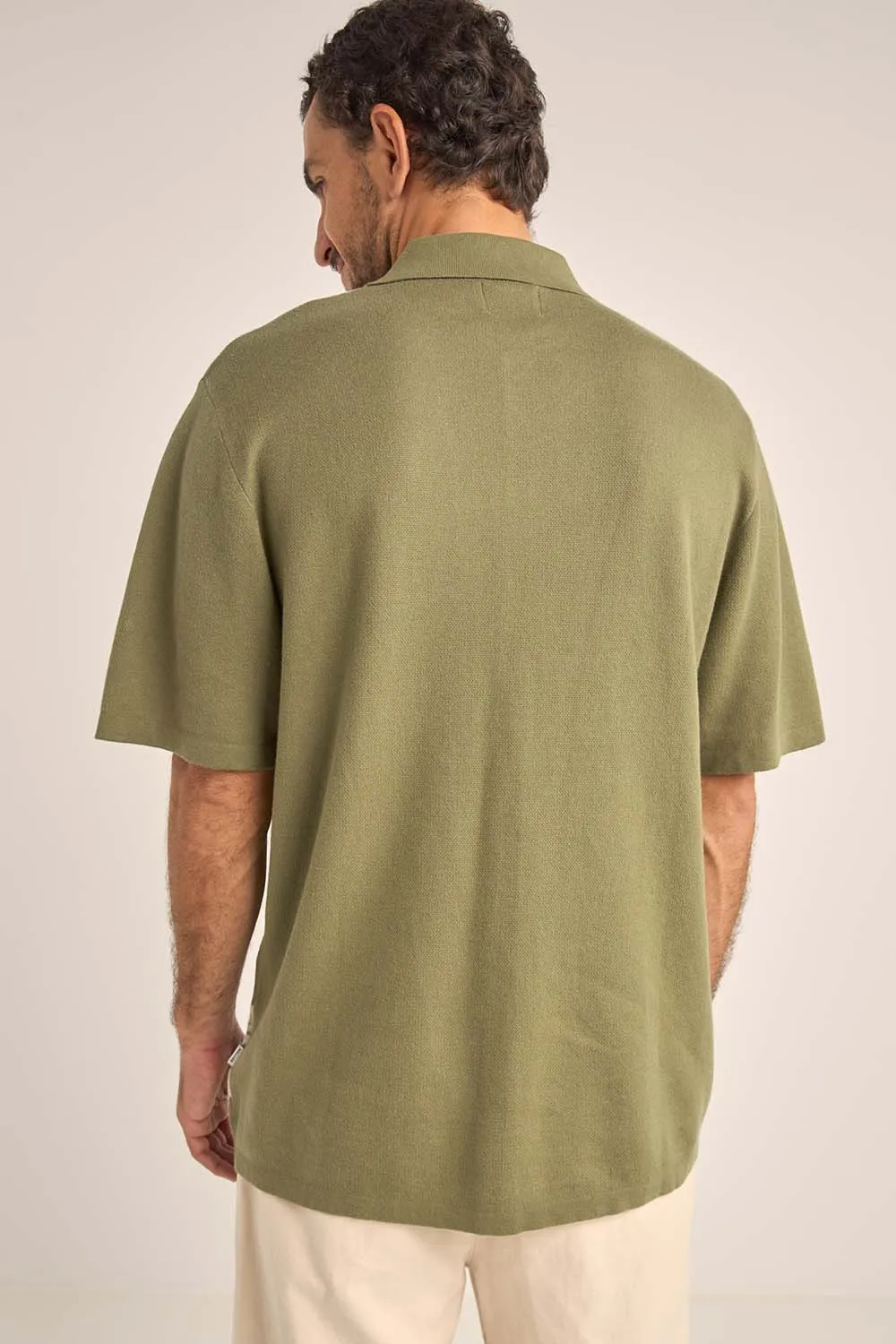 LOMA KNITTED SS SHIRT Sage