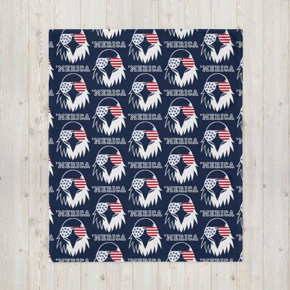 'Merican Badass Throw Blanket