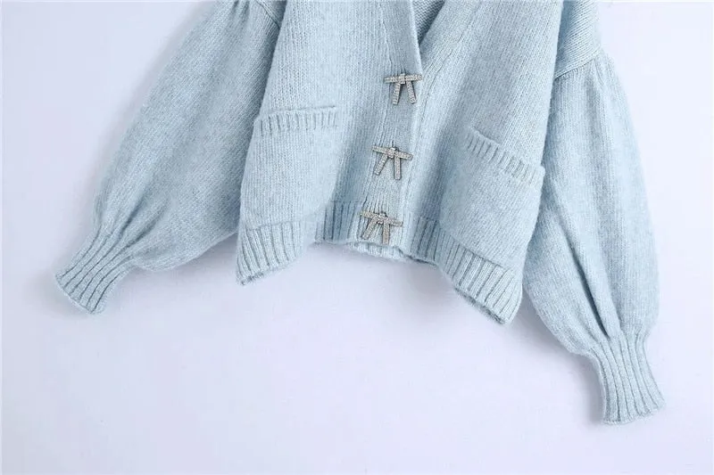 OVERSIZED KNITTED CARDIGAN