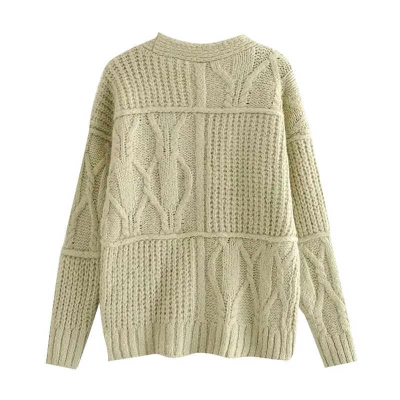 PATCHWORK KNITTED CARDIGAN
