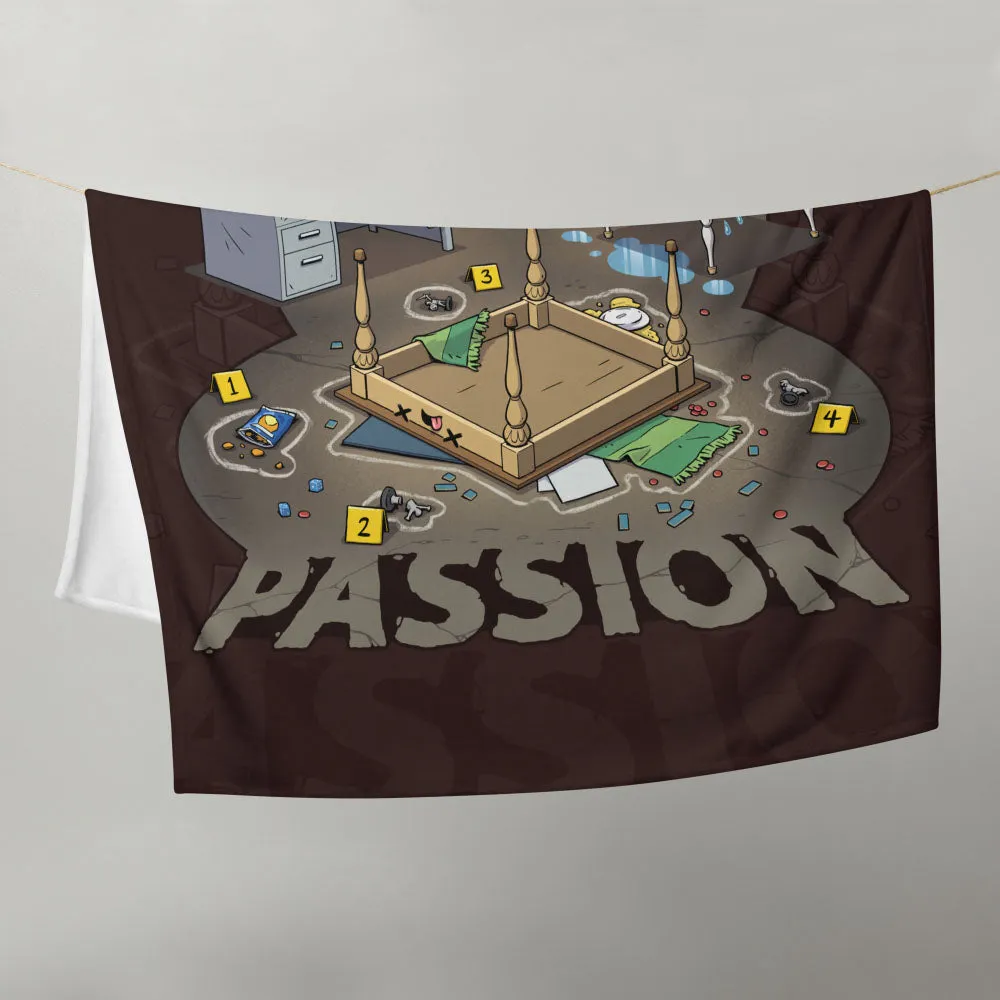 "Crime Of Passion" Throw Blanket