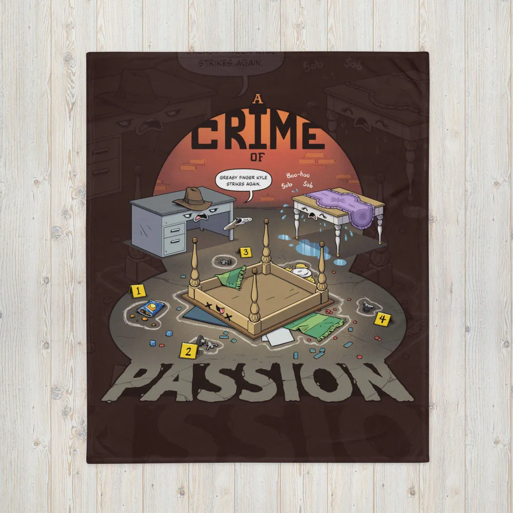 "Crime Of Passion" Throw Blanket