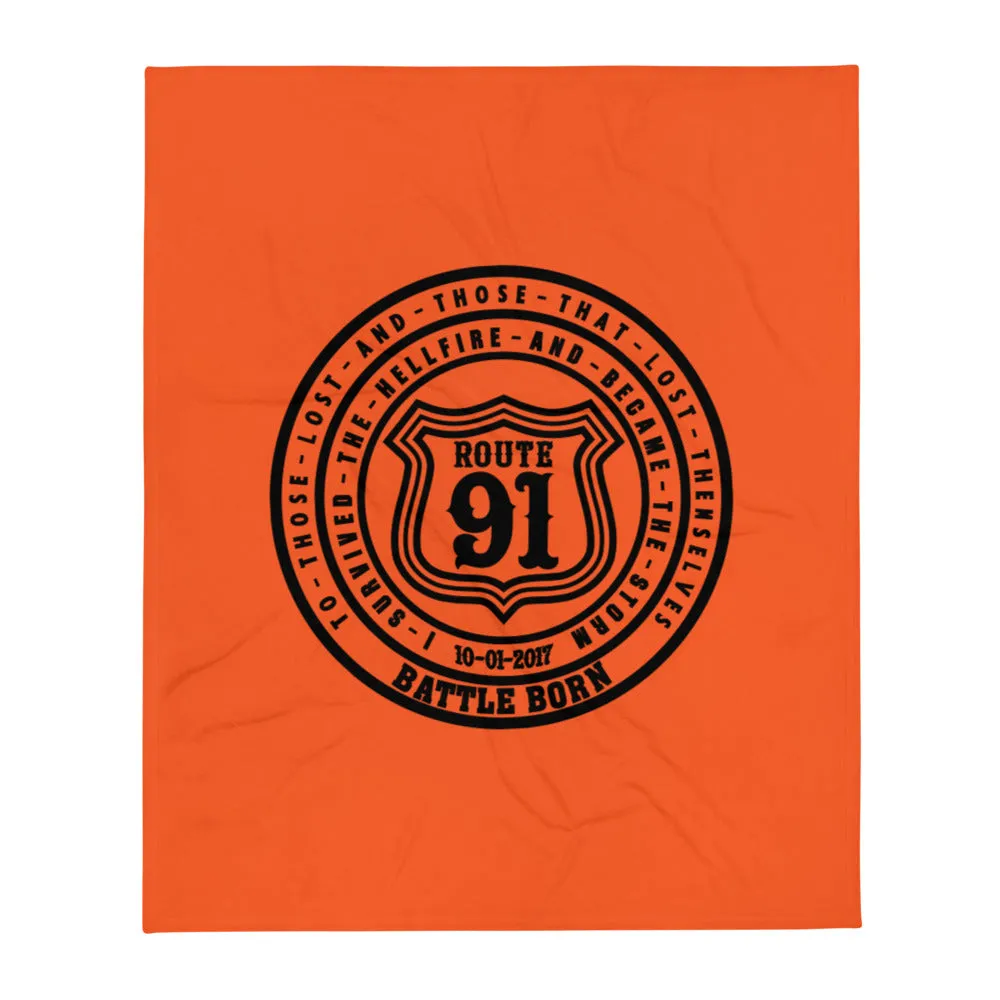 Route 91 Throw Blanket